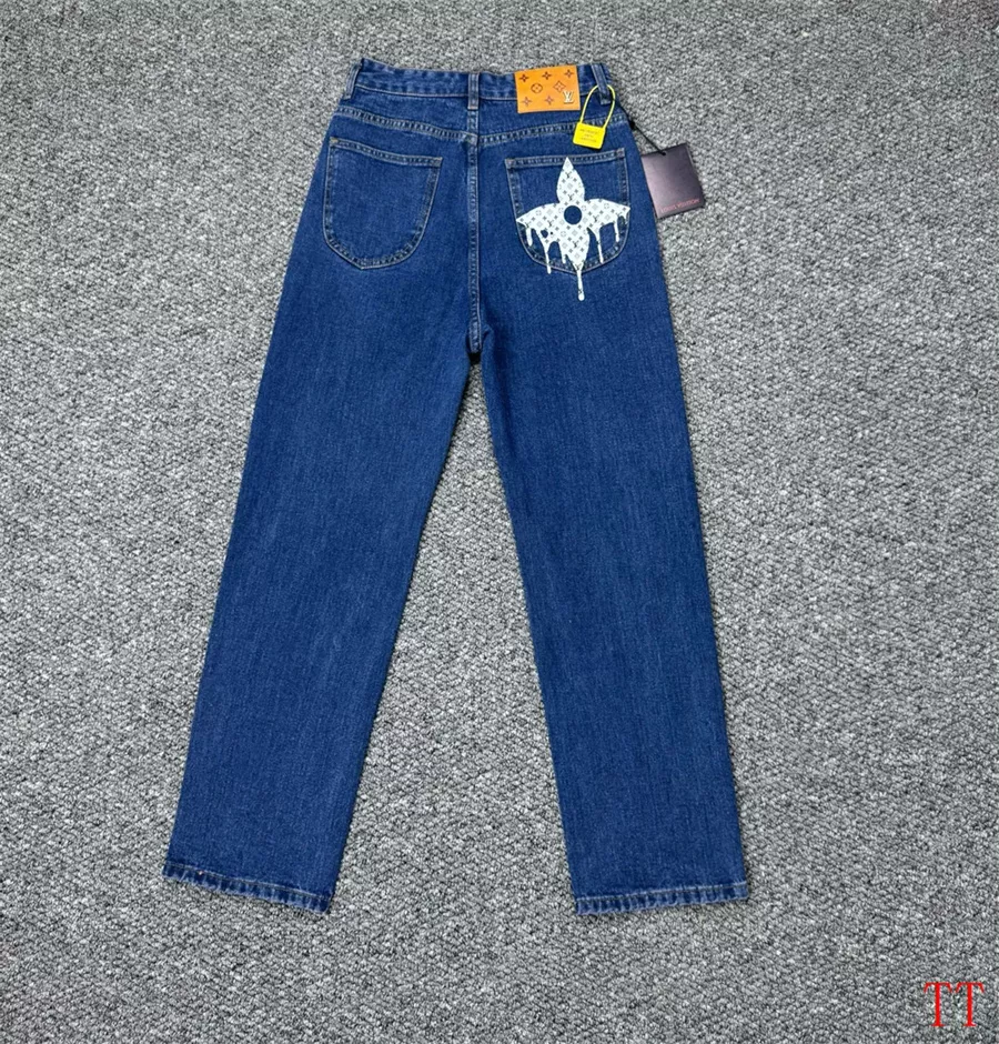 Louis Vuitton LV Jeans For Men Durable 6607