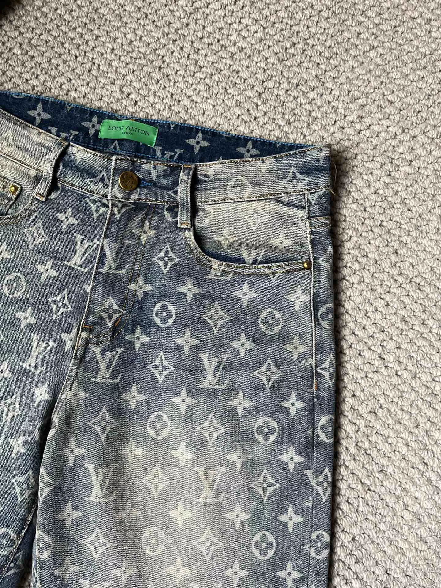 Louis Vuitton LV Jeans For Men GoodFit 987