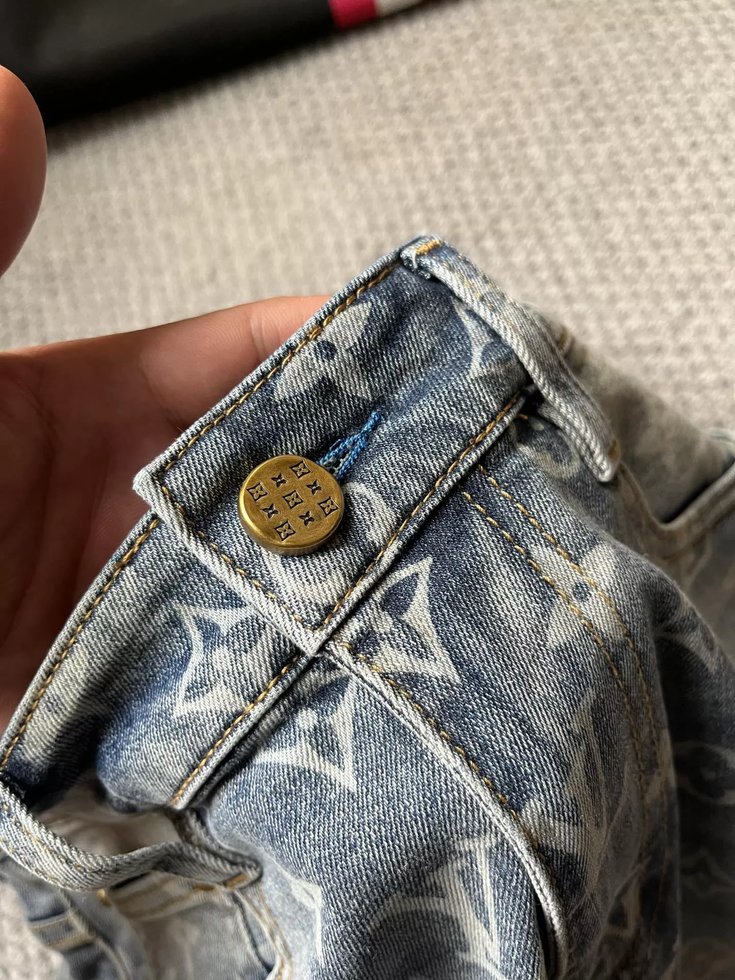 Louis Vuitton LV Jeans For Men GoodFit 987