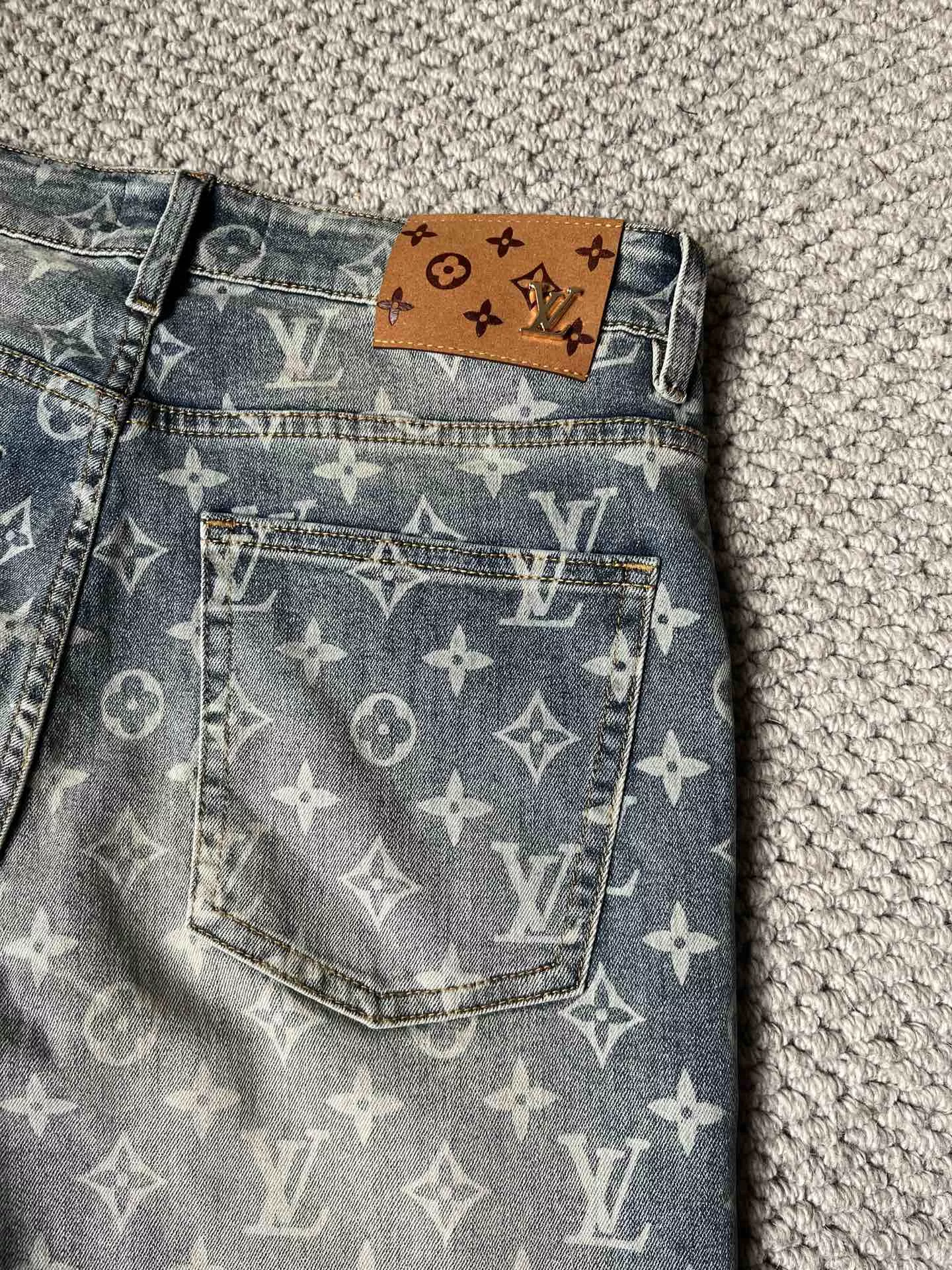 Louis Vuitton LV Jeans For Men GoodFit 987