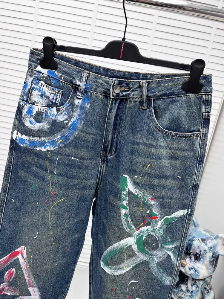 Louis Vuitton LV Jeans For Men Sophisticated 1622