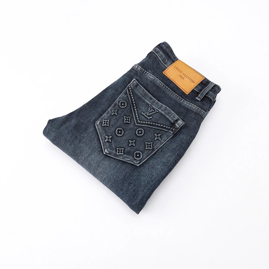 Louis Vuitton LV Jeans For Men Stylish 1734