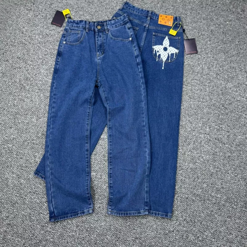 Louis Vuitton LV Jeans For Men Stylish 9657