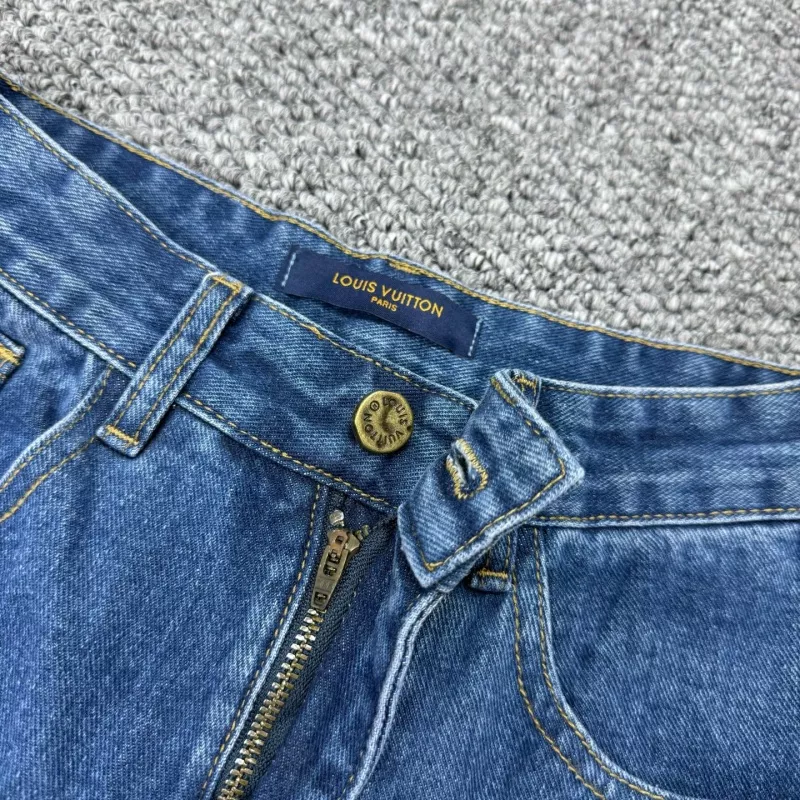 Louis Vuitton LV Jeans For Men Stylish 9657