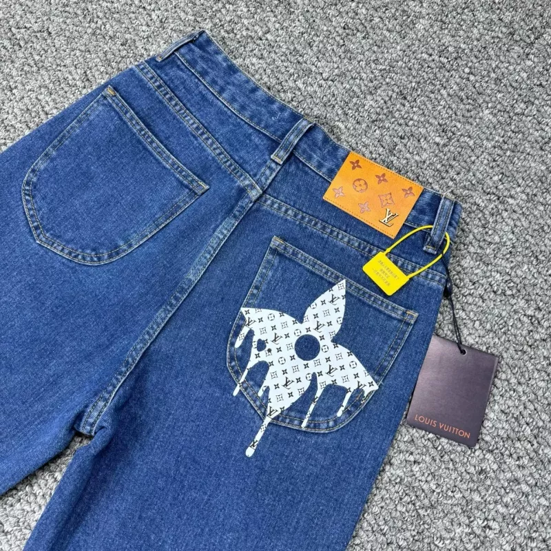 Louis Vuitton LV Jeans For Men Stylish 9657