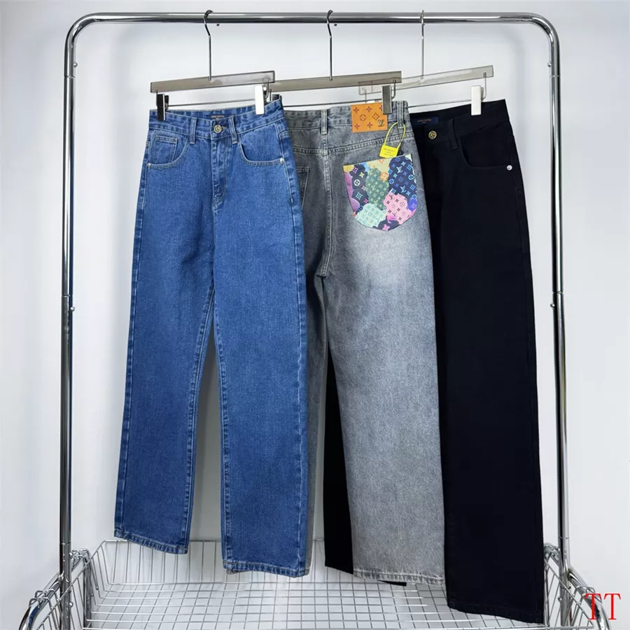 Louis Vuitton LV Jeans For Men Trendsetting 3863