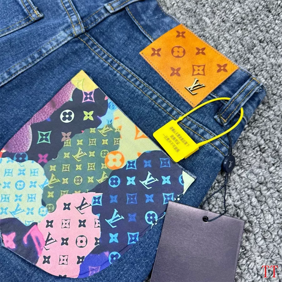 Louis Vuitton LV Jeans For Men Trendsetting 3863