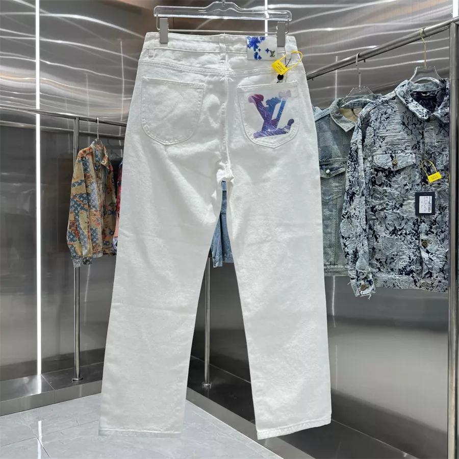 Louis Vuitton LV Jeans For Men Versatile 3766