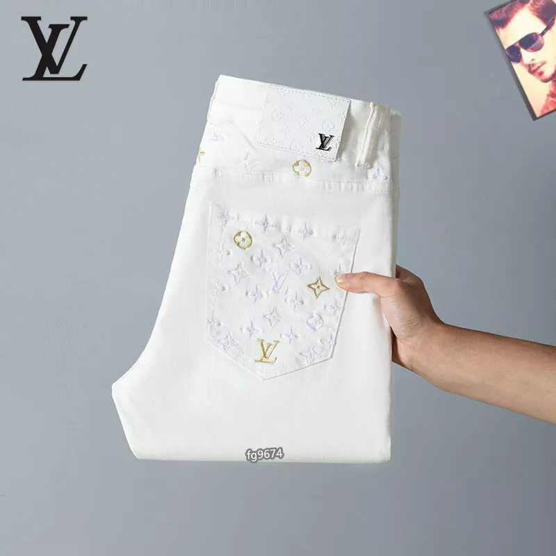 Louis Vuitton LV Jeans For Men Vibrant 1749