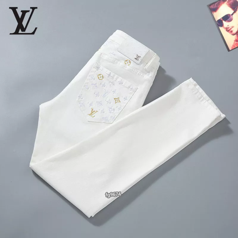 Louis Vuitton LV Jeans For Men Vibrant 1749