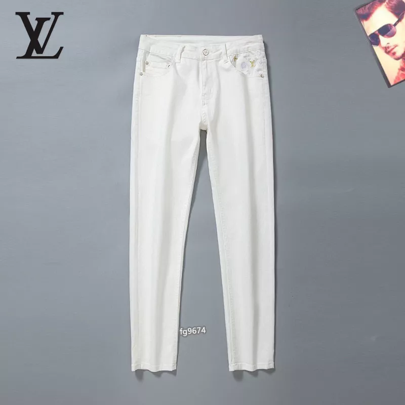 Louis Vuitton LV Jeans For Men Vibrant 1749