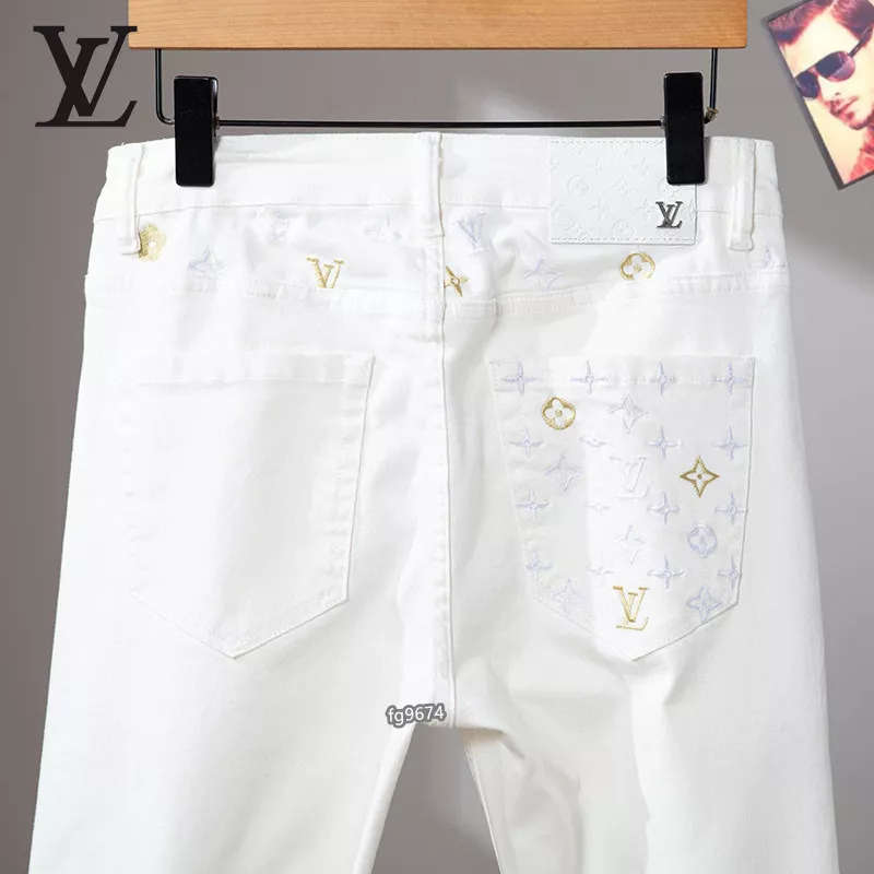 Louis Vuitton LV Jeans For Men Vibrant 1749