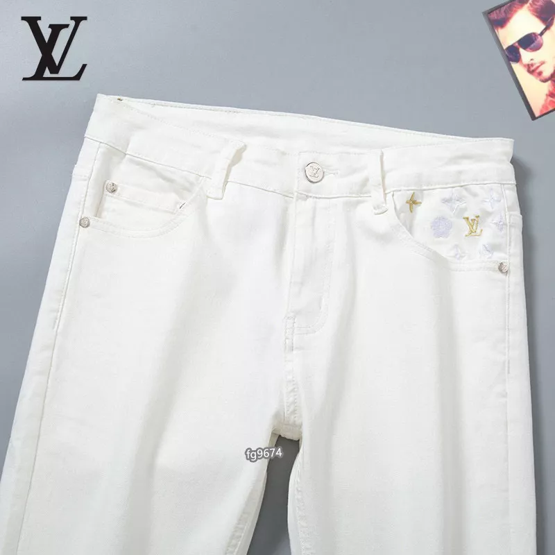 Louis Vuitton LV Jeans For Men Vibrant 1749