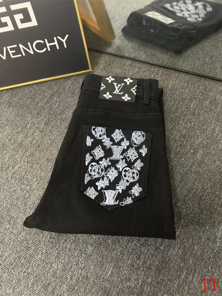 Louis Vuitton LV Jeans For Men Vibrant 829