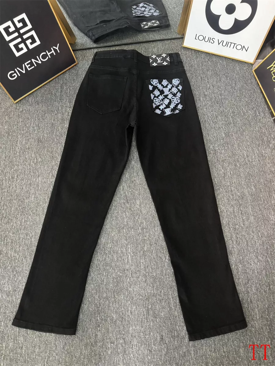 Louis Vuitton LV Jeans For Men Vibrant 829