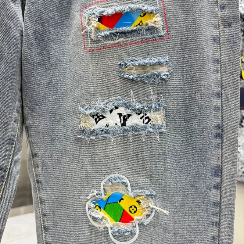 Louis Vuitton LV Jeans For Unisex Trendsetting 2957