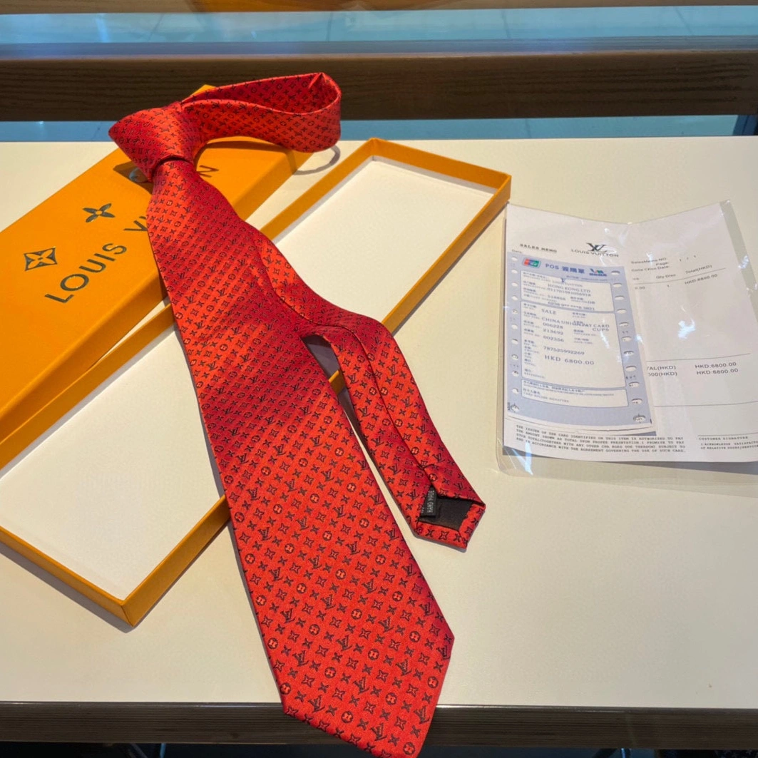 Louis Vuitton LV Necktie For Men Functional 9712