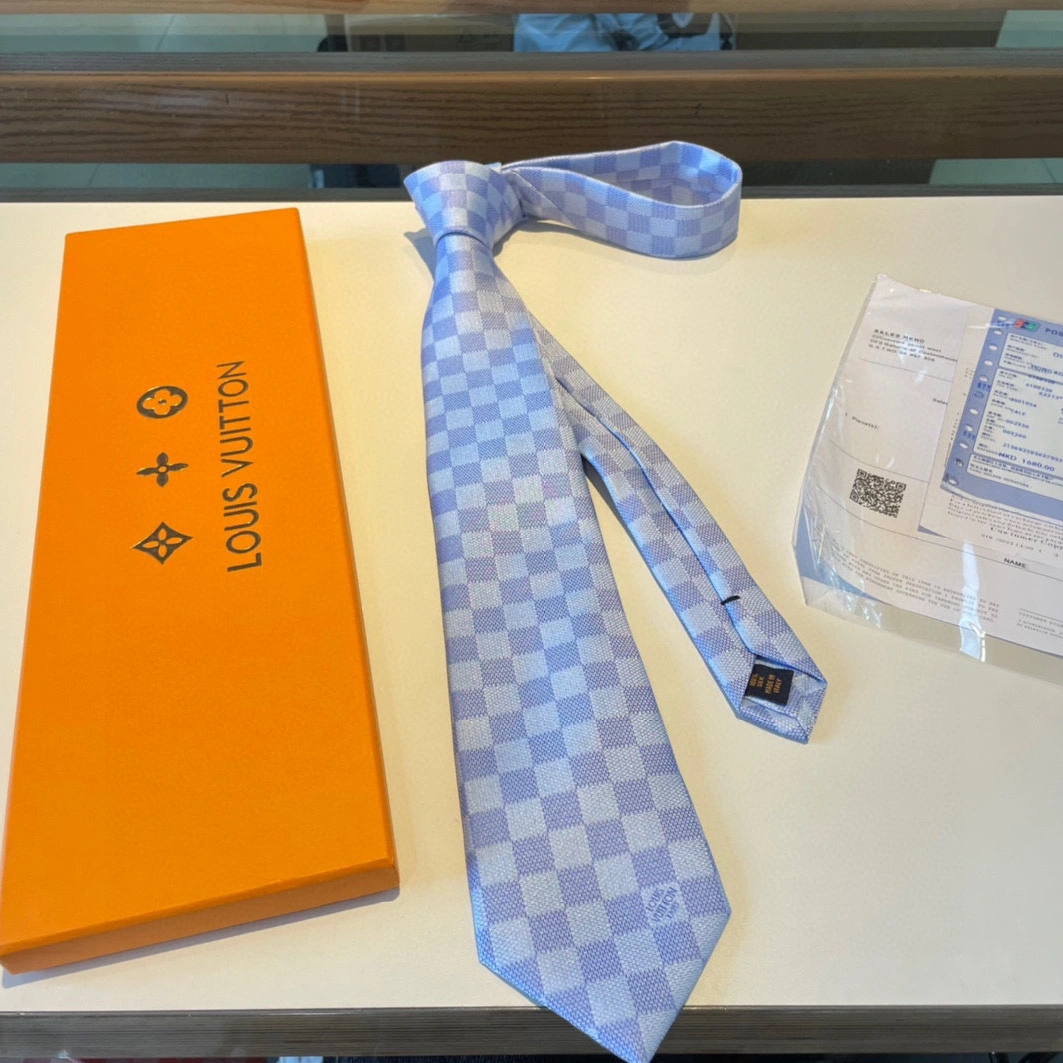 Louis Vuitton LV Necktie For Men Vibrant 4446