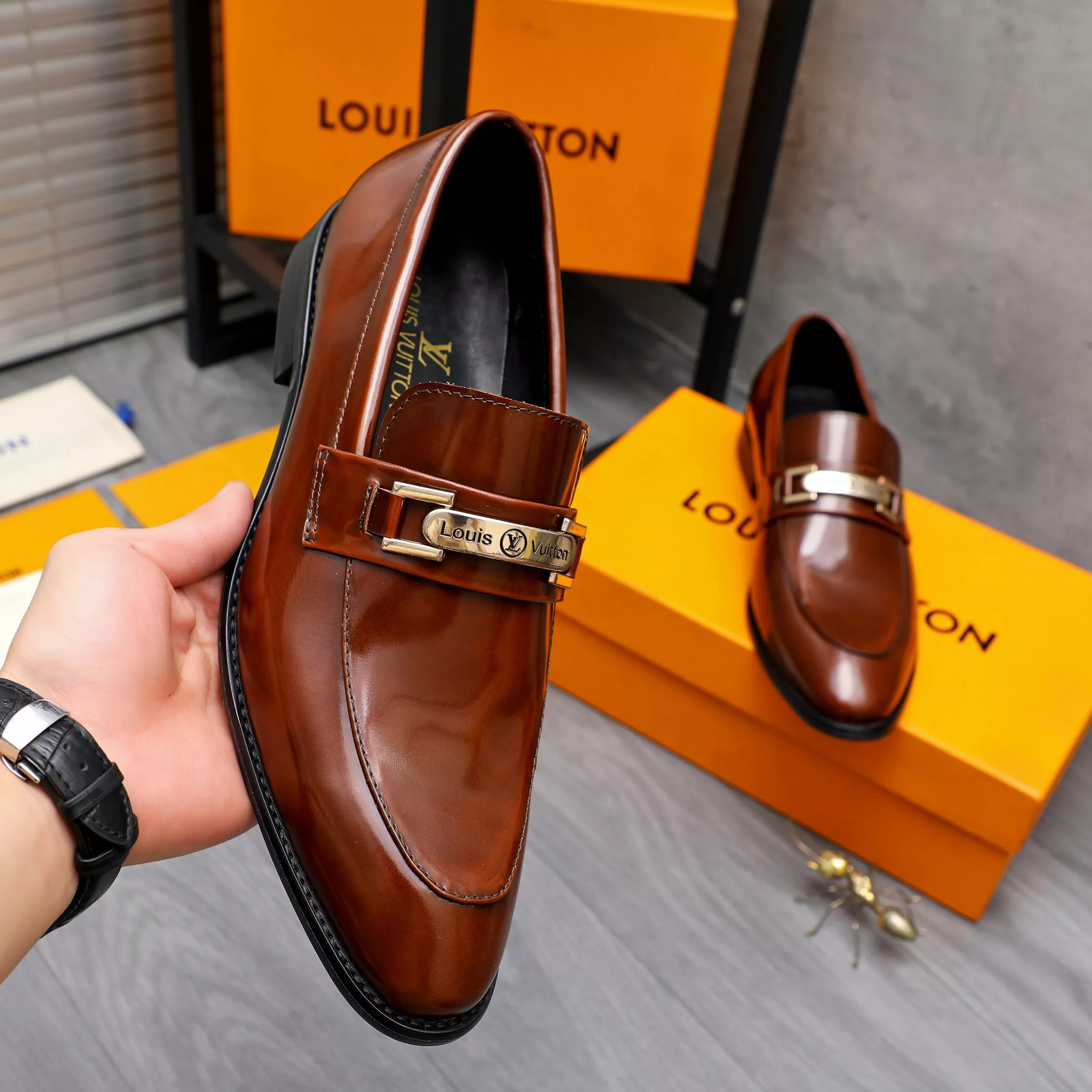 Louis Vuitton LV Oxfords Shoes For Men Flexible 4522