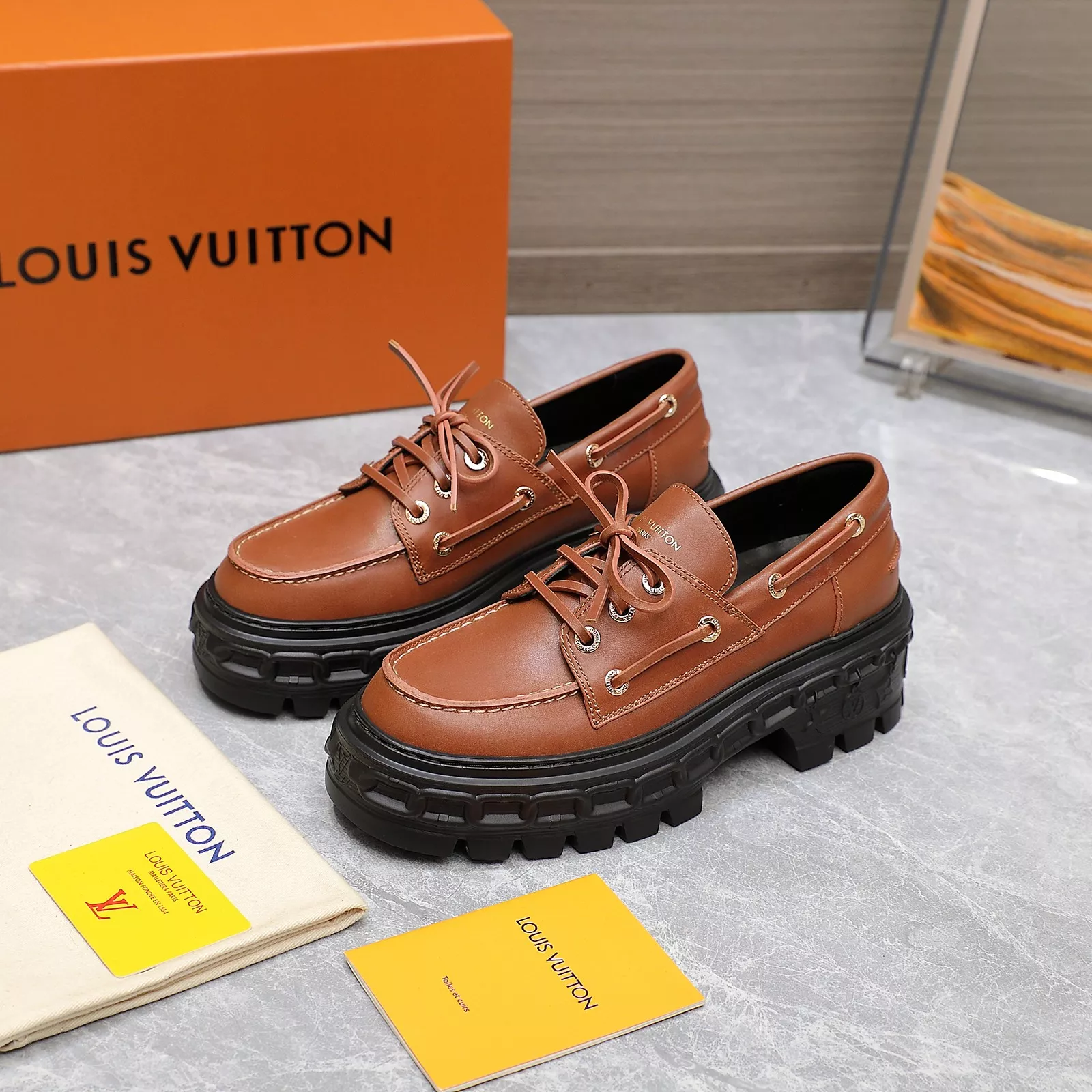 Louis Vuitton LV Oxfords Shoes For Women Lightweight 3012