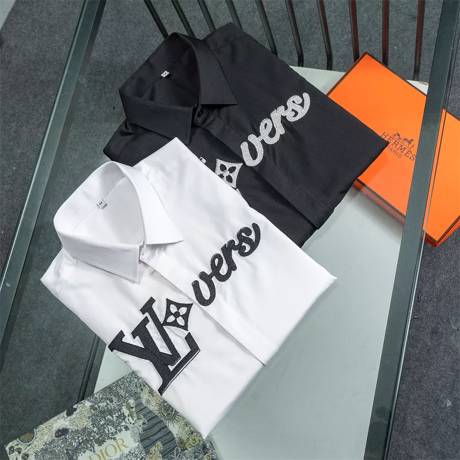 Louis Vuitton LV Shirts Long Sleeved For Men Bold 500