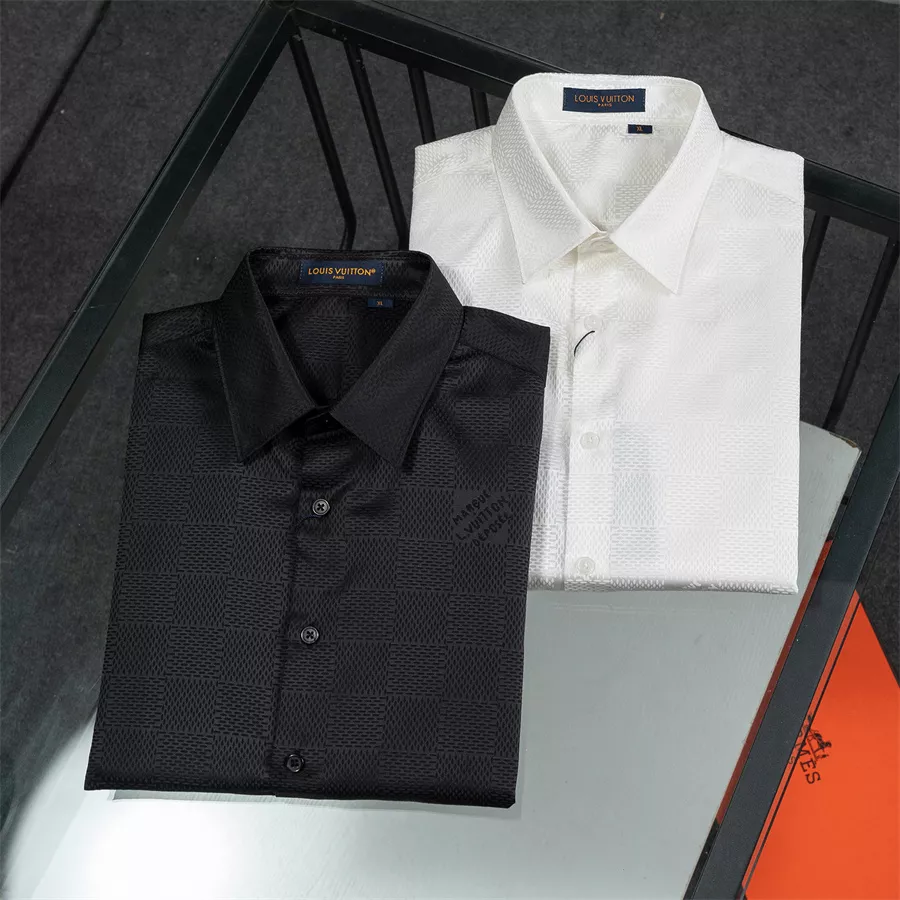 Louis Vuitton LV Shirts Long Sleeved For Men Comfortable 9403