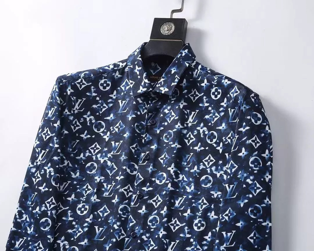 Louis Vuitton LV Shirts Long Sleeved For Men Flexible 6855