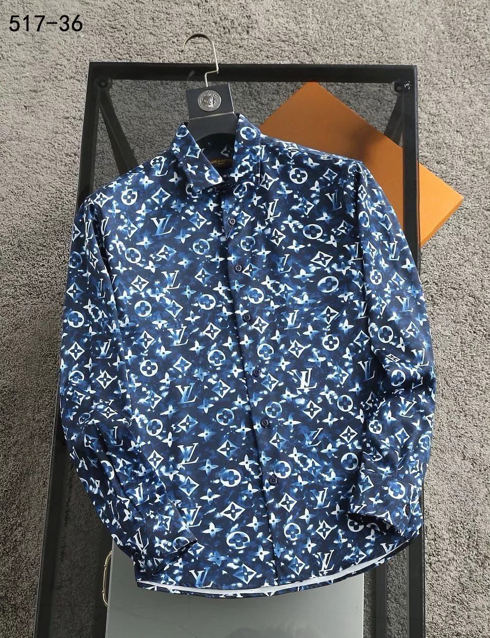 Louis Vuitton LV Shirts Long Sleeved For Men GoodFit 6654