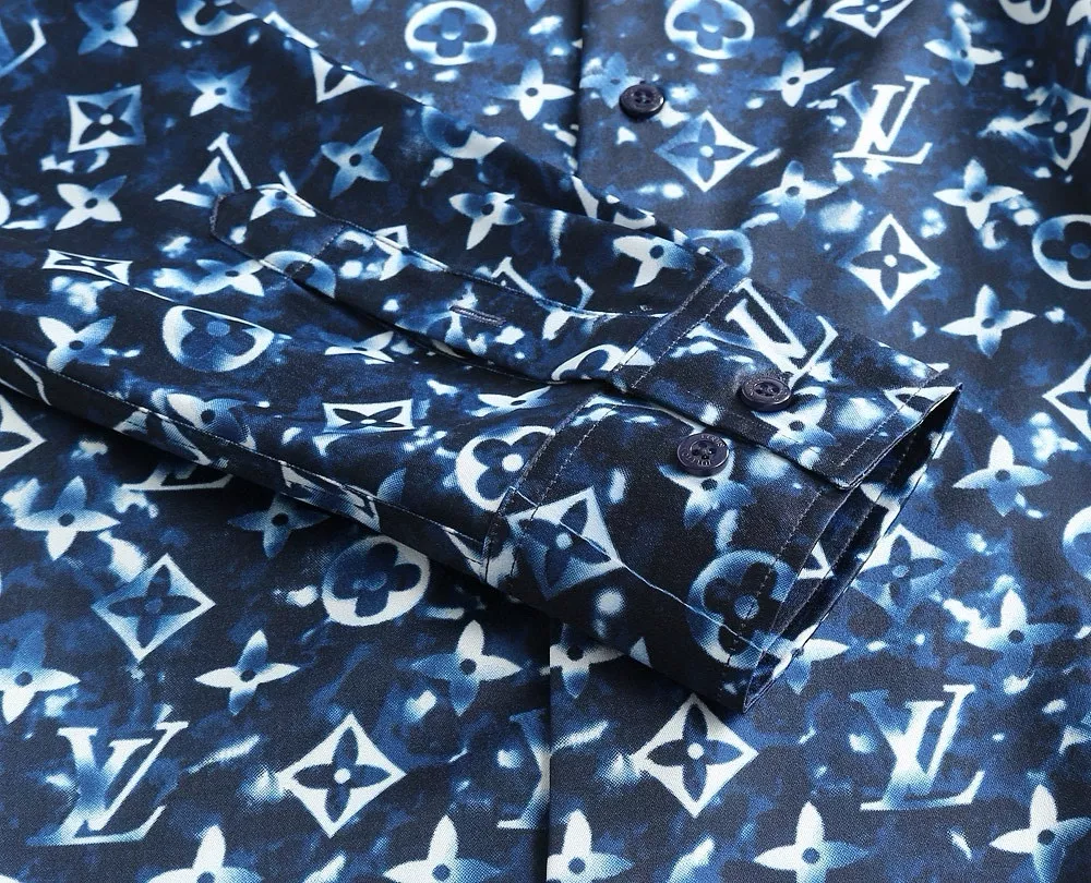 Louis Vuitton LV Shirts Long Sleeved For Men GoodFit 6654