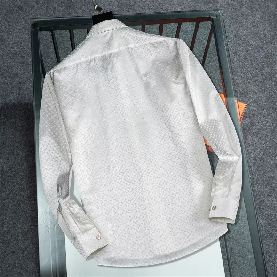 Louis Vuitton LV Shirts Long Sleeved For Men Modern 6218