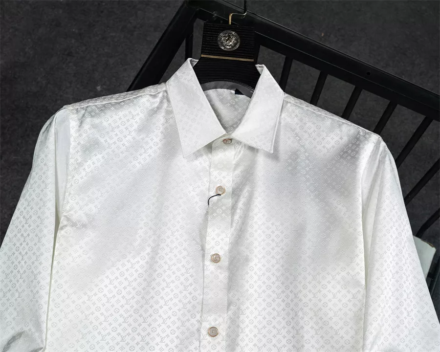 Louis Vuitton LV Shirts Long Sleeved For Men Modern 6218