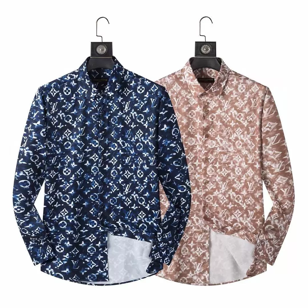 Louis Vuitton LV Shirts Long Sleeved For Men Popular 7203