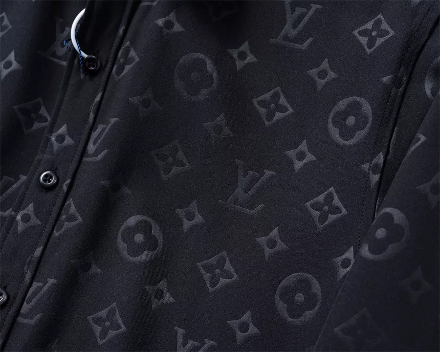Louis Vuitton LV Shirts Long Sleeved For Men Vibrant 6396