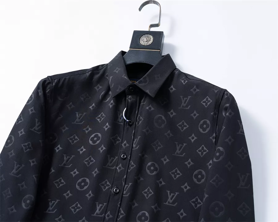 Louis Vuitton LV Shirts Long Sleeved For Men Vibrant 6396