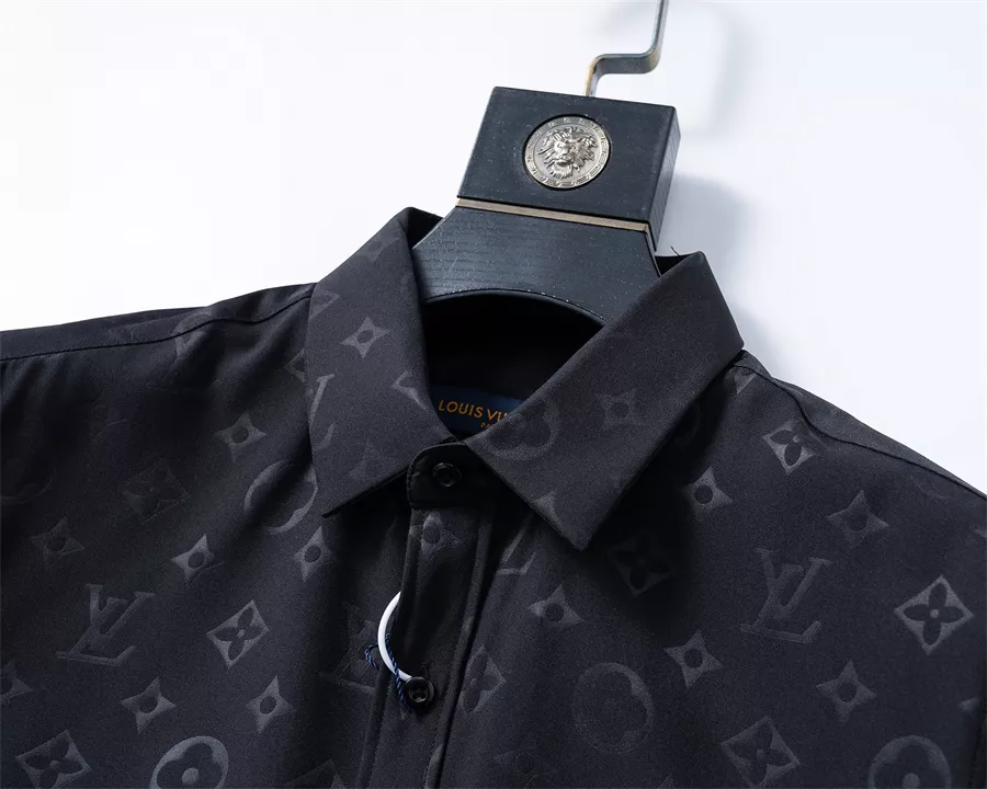 Louis Vuitton LV Shirts Long Sleeved For Men Vibrant 6396