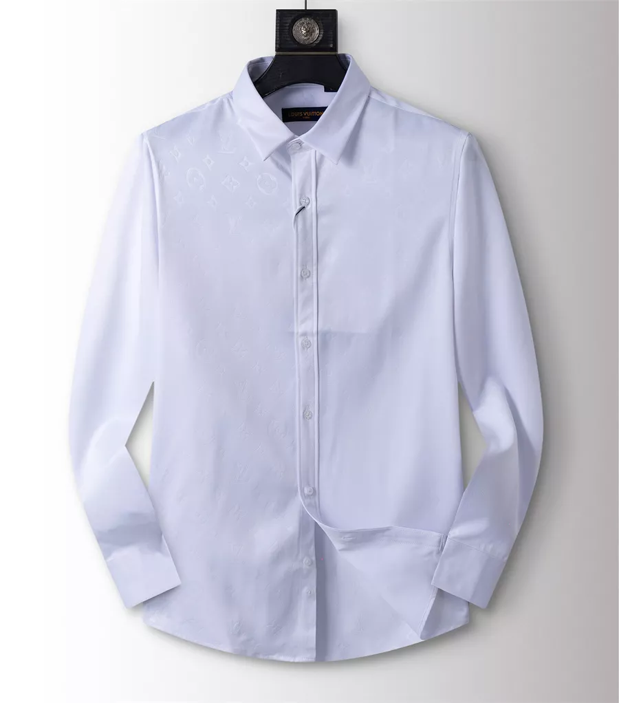Louis Vuitton LV Shirts Long Sleeved For Men Vibrant 7129
