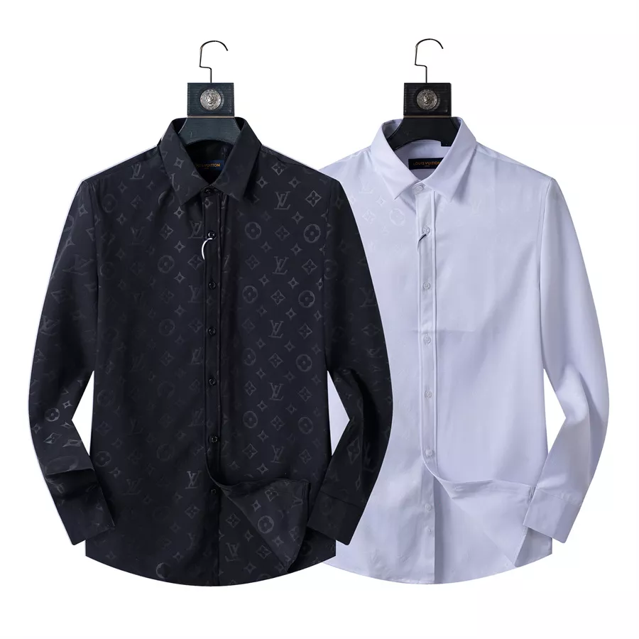 Louis Vuitton LV Shirts Long Sleeved For Men Vibrant 7129