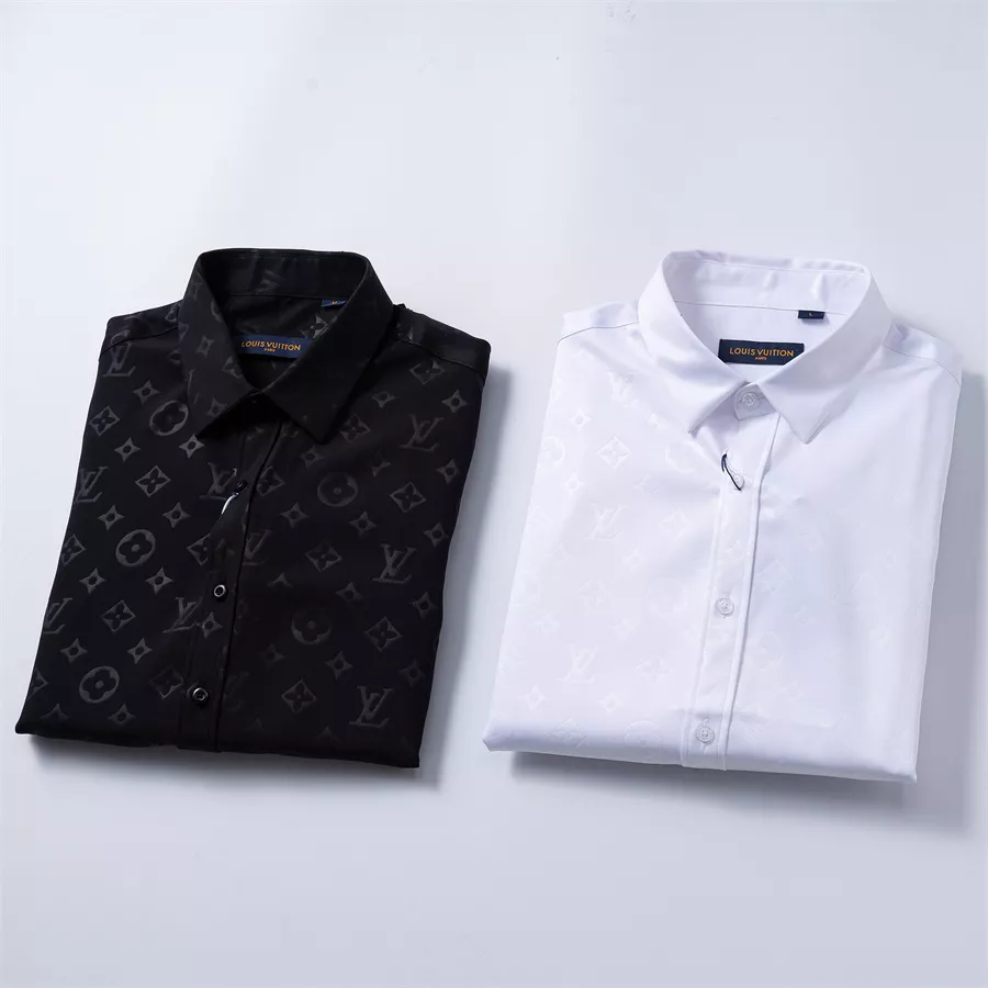 Louis Vuitton LV Shirts Long Sleeved For Men Vibrant 7129