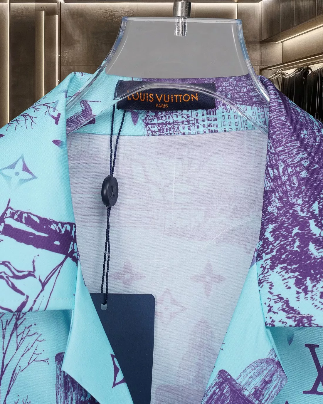 Louis Vuitton LV Shirts Short Sleeved For Men Bold 3846