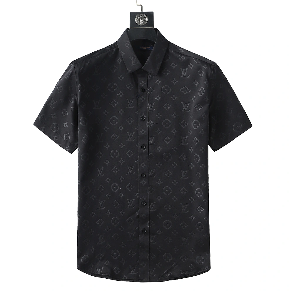 Louis Vuitton LV Shirts Short Sleeved For Men Bold 4345