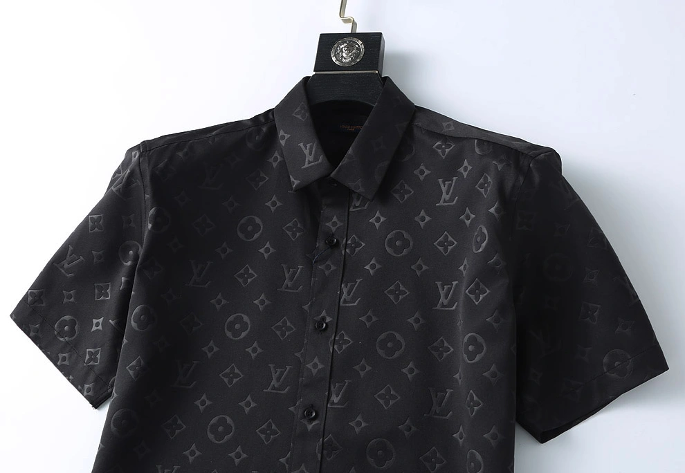 Louis Vuitton LV Shirts Short Sleeved For Men Bold 4345