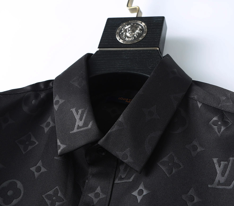 Louis Vuitton LV Shirts Short Sleeved For Men Bold 4345