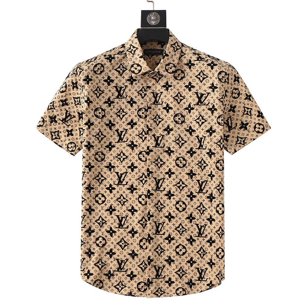 Louis Vuitton LV Shirts Short Sleeved For Men Bold 9300