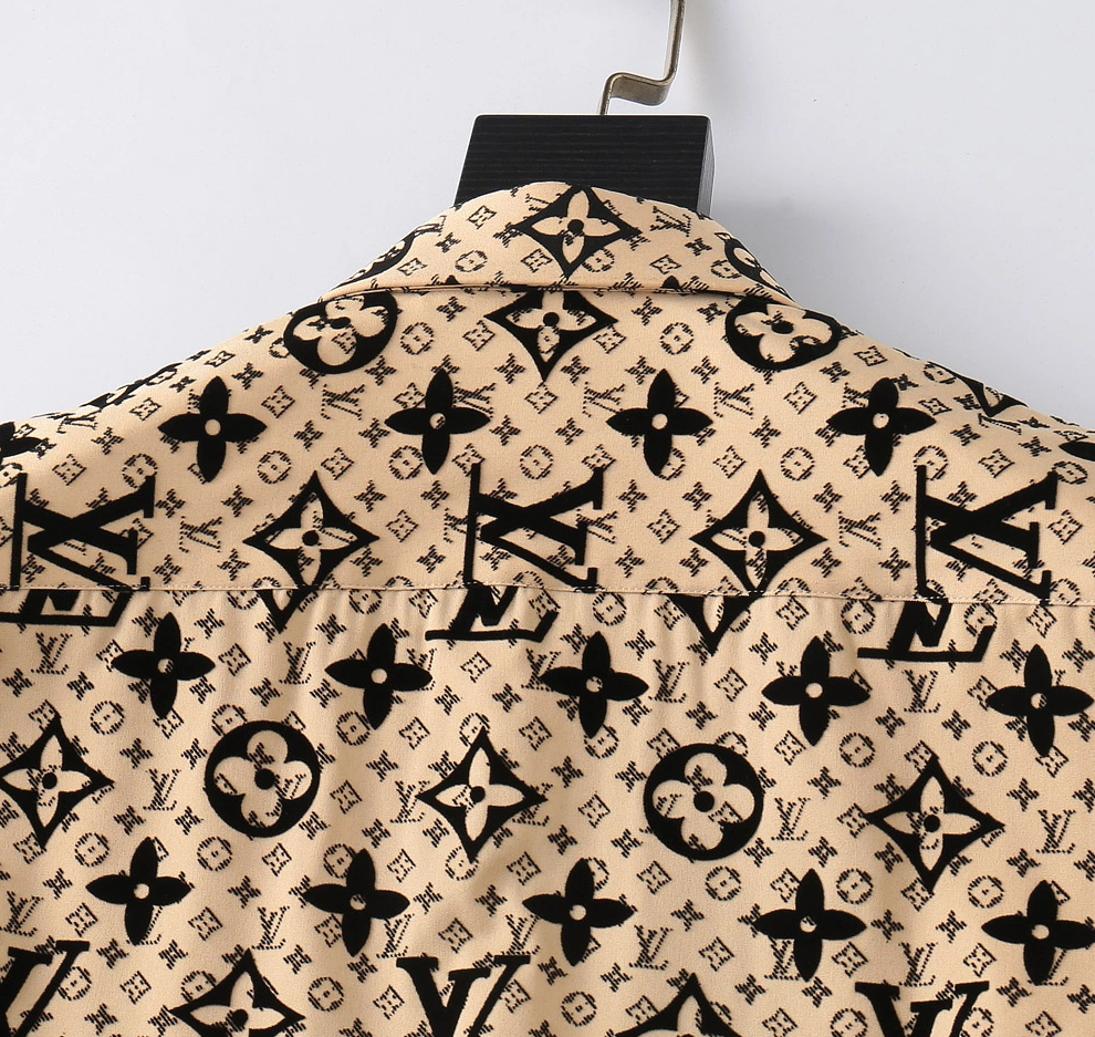 Louis Vuitton LV Shirts Short Sleeved For Men Bold 9300
