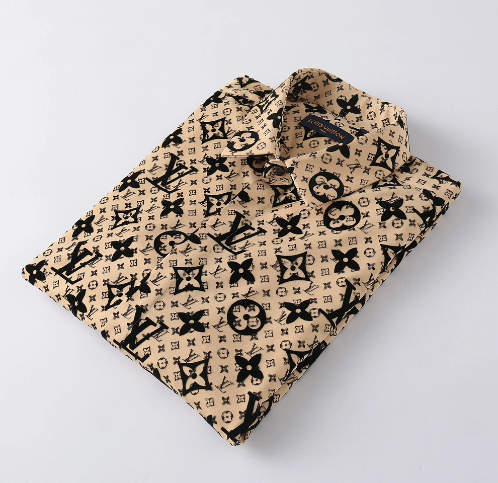 Louis Vuitton LV Shirts Short Sleeved For Men Bold 9300