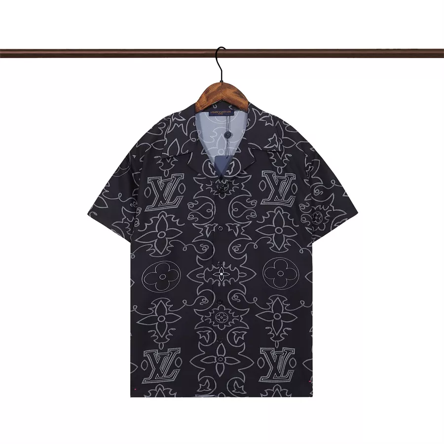 Louis Vuitton LV Shirts Short Sleeved For Men Comfortable 2266