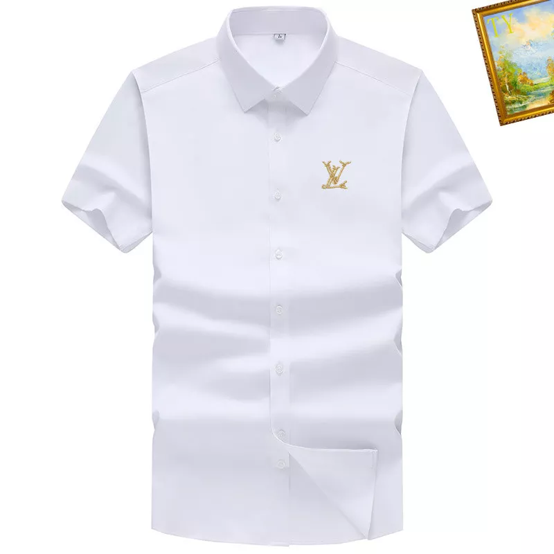 Louis Vuitton LV Shirts Short Sleeved For Men Stylish 5757