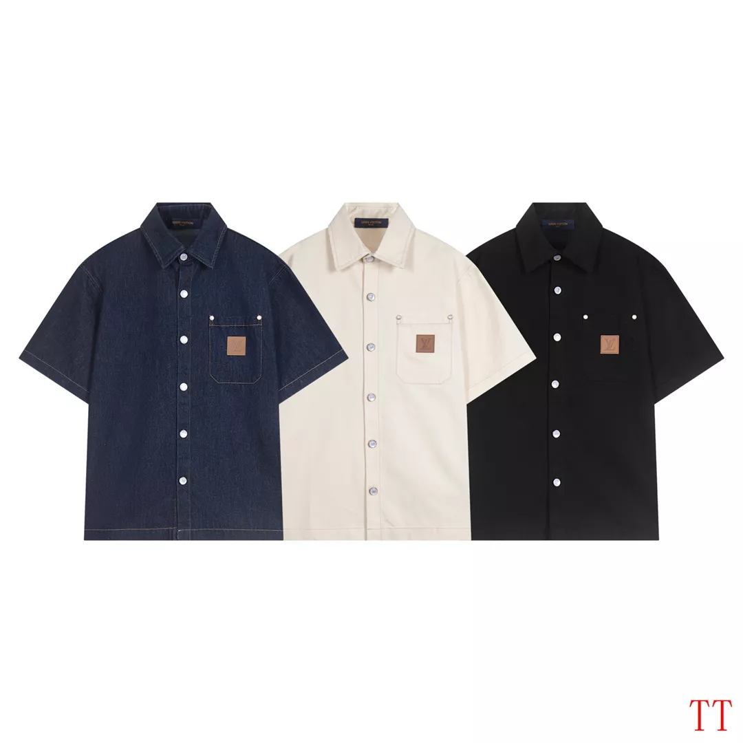 Louis Vuitton LV Shirts Short Sleeved For Unisex Bold 7486