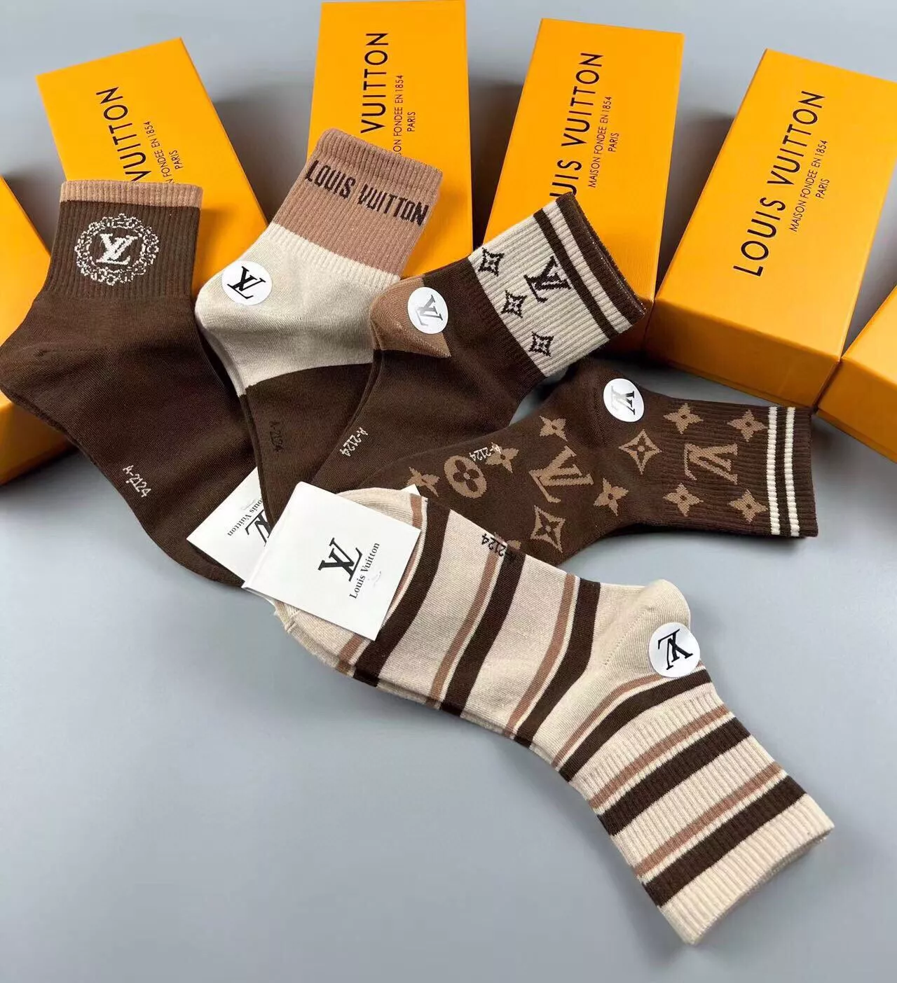Louis Vuitton LV Socks For Women Soft 8837