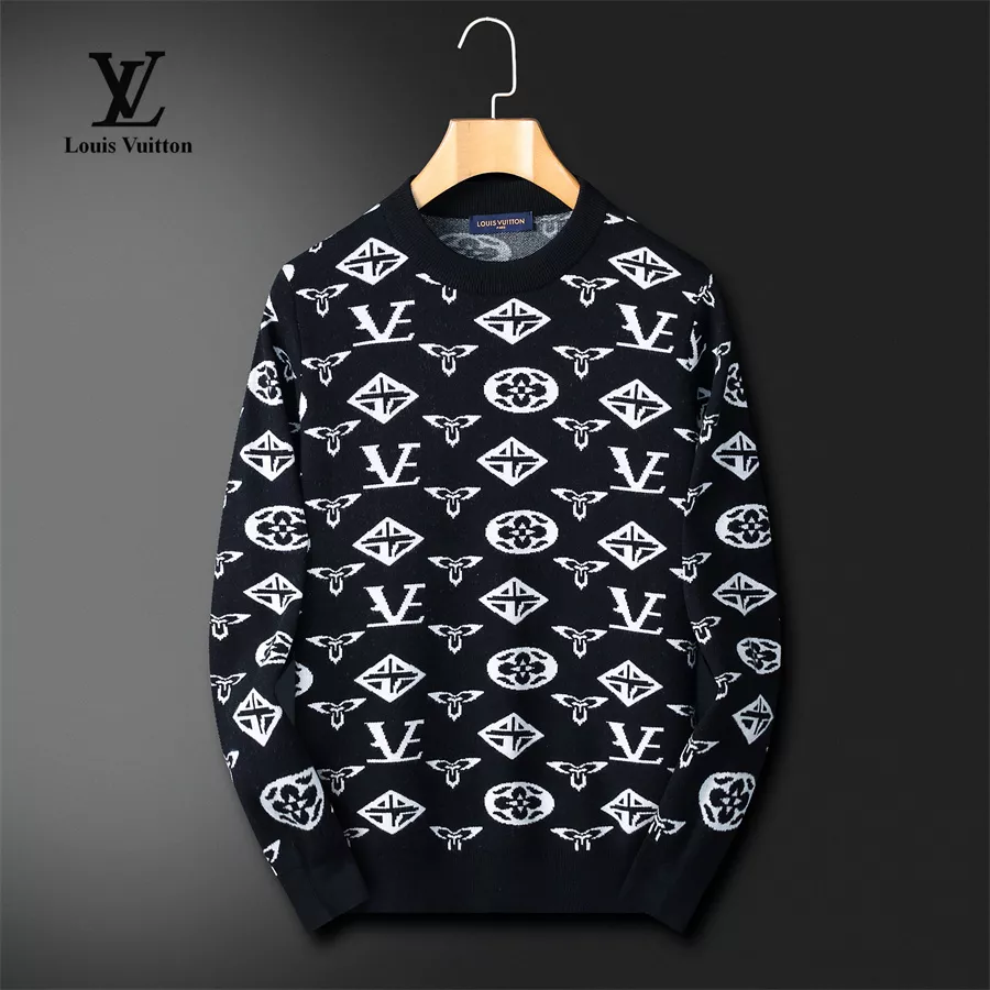 Louis Vuitton LV Sweaters Long Sleeved For Men Trendsetting 2654